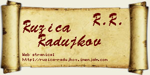 Ružica Radujkov vizit kartica